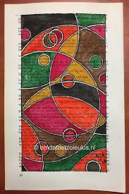 Painting On Old Bookpage Oude Boeken Boeken Schilder