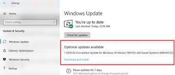 Windows 10 version 1909 is now available as an optional feature update. Download And Install Kb4541335 Windows 10 Cumulative Update For March 2020 Version 1909 1903