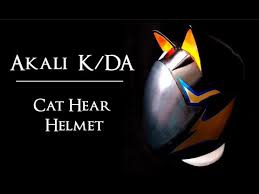 Akali All Out Cat Ear Helmet Youtube