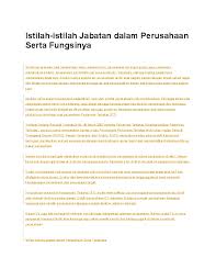 Secara etimologi jabatan berasal dari kata jabat yang menurut kbbi dapat diartikan sebagai pekerjaan atau tugas dalam pemerintahan atau organisasi yang berkenaan dengan kedudukan dan pangkat. Doc Istilah Dalam Jabatan Akhmad Yafizham Academia Edu