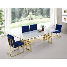 Robey Dining Table Chrome Dining Table Dining Table Gold Dining Table