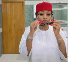 No, Regina Daniels didn't write 'Domestic violence na for poor man' - the  viral post is fake