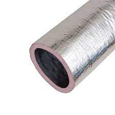 Thermaflex Km 10 In X 25 Ft Hvac Ducting R6 0 0538 1000 0001 The Home Depot Hvac Fiberglass Insulation Silver Jacket