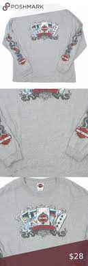 Harley Davidson Eagles Nest Lathrop T Shirt Grey Long Sleeve Harley Davidson Harley Davidson Shirt