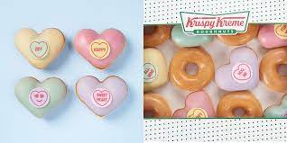 Just when you thought donuts couldn't get any tastier krispy kreme introduces these nutella filled donuts! Krispy Kreme S Valentine S Day Doughnuts Are Adorable