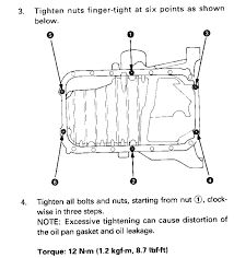 Torque Spec For Civic Single Cam Oil Pan Honda Tech Honda Forum Discussion
