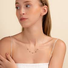 Buy Solid Gold Dainty Name Necklace, 14k Mini Initial Necklace, Custom Gold  Necklace, Personalized Necklace, Birthday Gift, Gift for Mom, Shonda Online  in India