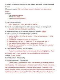 Unit 5 test answer key. Signing Naturally Unit 5 Final Test And Answer Key By I Think I Can Pah