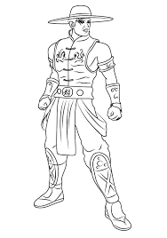 Liu kang follows the teachings of the shaolin white lotus society and was sent by the temple of light to defeat shang tsung. Mortal Kombat Coloring Pages 80 Pictures Free Printable