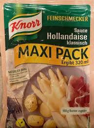 Knorr garde d'or hollandaise sauce 1l is a delicious and versatile ready to use sauce. Sauce Hollandaise Klassisch Maxi Pack Knorr 45 G
