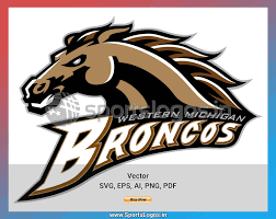 Western Michigan Broncos College Sports Vector Svg Logo In 5 Formats Spln004856 Sports Logos Embroidery Vector For Nfl Nba Nhl Mlb Milb And More Western Michigan Embroidery Logo College Sports