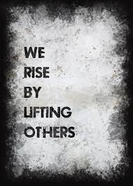 All of the images on this page were created with quotefancy studio. We Rise By Lifting Others Photograph By Ricky Barnard
