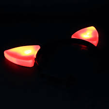 Light Up Cat Ears Red Glowuniverse Com