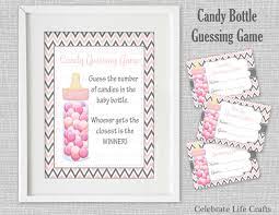 Baby Shower Printable Game Candy Bottle Guessing Game Sign Etsy Baby Shower Candy Printable Baby Shower Games Baby Shower Printables