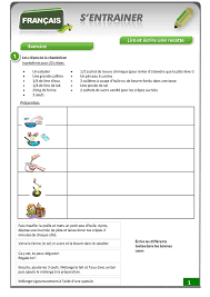 Exercice Fle Recette De Cuisine Pdf Iam Hana Banana