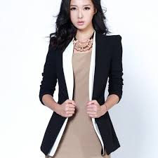 Black And White Blazer Womens Black Blazer With White Detail Womens Fashion Blazer Blazer Suit Women Blazers For Women