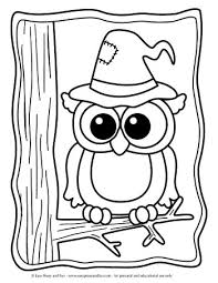 Coloring pages for kids owl coloring pages. Halloween Coloring Pages Easy Peasy And Fun