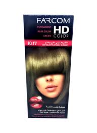 تسوق Farcom ومجموعة صبغ الشعر عالية الوضوح أشقر بلاتيني نقي مائل