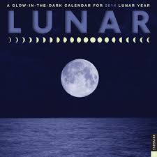 Lunar 2014 Wall Calendar A Glow In The Dark Calendar For