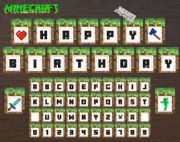 Free Printable Minecraft Birthday Letters Google Search Cumple