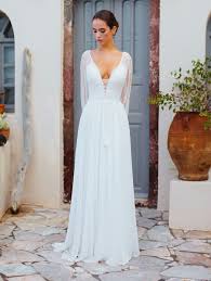 25014 Harlow Harlow Is All Dreamy Chiffon Vintage Inspired Sleeves And Lace Try This Boho Beauty On At Aurora Bridal In M Allure Bridal Bride Wedding Dresses