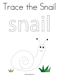 Sea snail printable coloring page, free to download and print. Trace The Snail Coloring Page Twisty Noodle