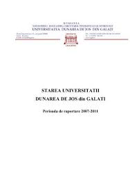 Facultatea de științe și mediu implementează programe de licență interdisciplinare: Starea Universitatii Dunarea De Jos Din Galati