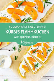 Herbstlicher Flammkuchen Mit Knusprigem Quinoaboden Rezept Flammkuchen Fodmap Rezepte Gesunde Rezepte