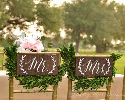 Mr And Mrs Chair Signs Mr And Mrs Sign Mr Mrs Chair Signs Mr And Mrs Wooden Sign Wedding Chair Signs Bride And Groom Chair Signs Wood Wedding Chair Signs Bride