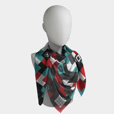 Download Scarf Scarves Fashion Women Dress Abstract Colorful Ebay Amazon Bonanza Accessories Mockups Scarf Shawl Neckerchiefs