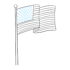 Mark demonstrates how to draw flapping flags or scrolls. How To Draw The American Flag Really Easy Drawing Tutoria