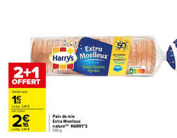 Offre Pain De Mie Extra Moelleux Nature Harry S Chez Carrefour