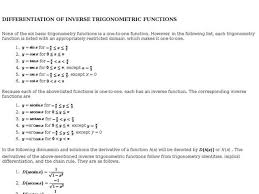 Inverse Trig Functions Chain Rule Interactive For 9th Higher Ed Lesson Planet