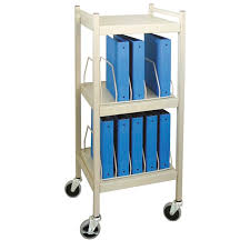 Mini 10 Cap Vertical Chart Book Cart