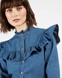 Ted Baker AVIIRA Denim Button Front Top