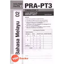 Berikut adalah jadual yang merangkumi jenis instrumen, item, bilangan soalan, markah, konstruk kertas, tempoh ujian, cakupan konteks, aras kesukaran, dan kaedah penskoran bagi kertas 2 bahasa melayu spm. Topbooks Sasbadi Kertas Model Pra Pt3 Formula A Bahasa Melayu Tingkatan 2 Shopee Malaysia