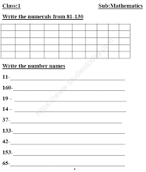 Snusat question papers, sample papers pdf: Cbse Class 1 Mathematics Sample Paper Set A