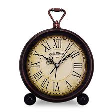 Amazon Com Vintage Retro Living Room Decorative Non Ticking Sweep Second Hand Quartz Analog Large Numerals Beds Vintage Alarm Clocks Desk Alarm Clock Clock