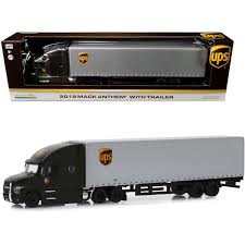 2019 Mack Anthem With Trailer United Parcel Service Ups 1 64 Diecast Model By Greenlight Diecast Models United Parcel Service Diecast