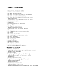 Check spelling or type a new query. Checklist Perkahwinan