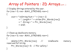 Our focus is on simplicity and productivity. Dynamically Allocated 2d Array C Slide Share
