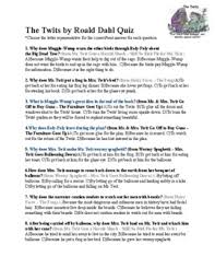 Learn from yesterday, live for today, hope for tomorrow. The Twits By Roald Dahl Quiz Answer Key By Tpt Hemingway Hero Supply