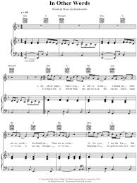 Triplet (shown with a horizontal bracket and a '3') In Other Words Sheet Music 1 Arrangement Available Instantly Musicnotes