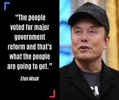 Musk made the comments today to reporters in the Oval Office.