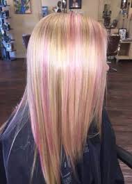 52 Ideas Hair Blonde Pink Highlights Pink Blonde Hair Blonde Hair With Pink Highlights Pink Hair Streaks