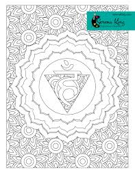 The image depicts an abstract psychedelic mandala background optical. Throat Chakra Coloring Page Geometric Coloring Pages Coloring Pages Pattern Coloring Pages