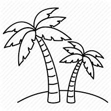 With the hb pencil, i draw the core lines of the trunks. Palm Tree Line Drawing Beach Palm Tree Drawing 512x512 Palm Tree Drawing Tree Line Drawing Palm Tree Line Drawing