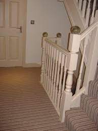Hall Stairs And Landing In Striped Carpet Stewart Groom Stairs Carpet Stairs Hallway Inspiration