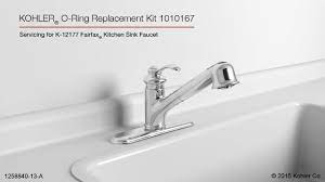 Repair kohler faucets replace diverter  2 answers . Kohler Fairfax Pull Out Kitchen Sink Faucet O Ring Replacement Youtube