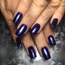 Acrylic nails for beginners and professionals, how long do they last. Acrylic Nails Dark Blue New Expression Nails